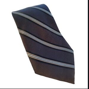 Jos. A. Bank Dark Brown Striped Tie